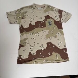 Vintage Silkworm Camel Cigarettes Desert Camo Pocket T Shirt XL USASingle Stitch